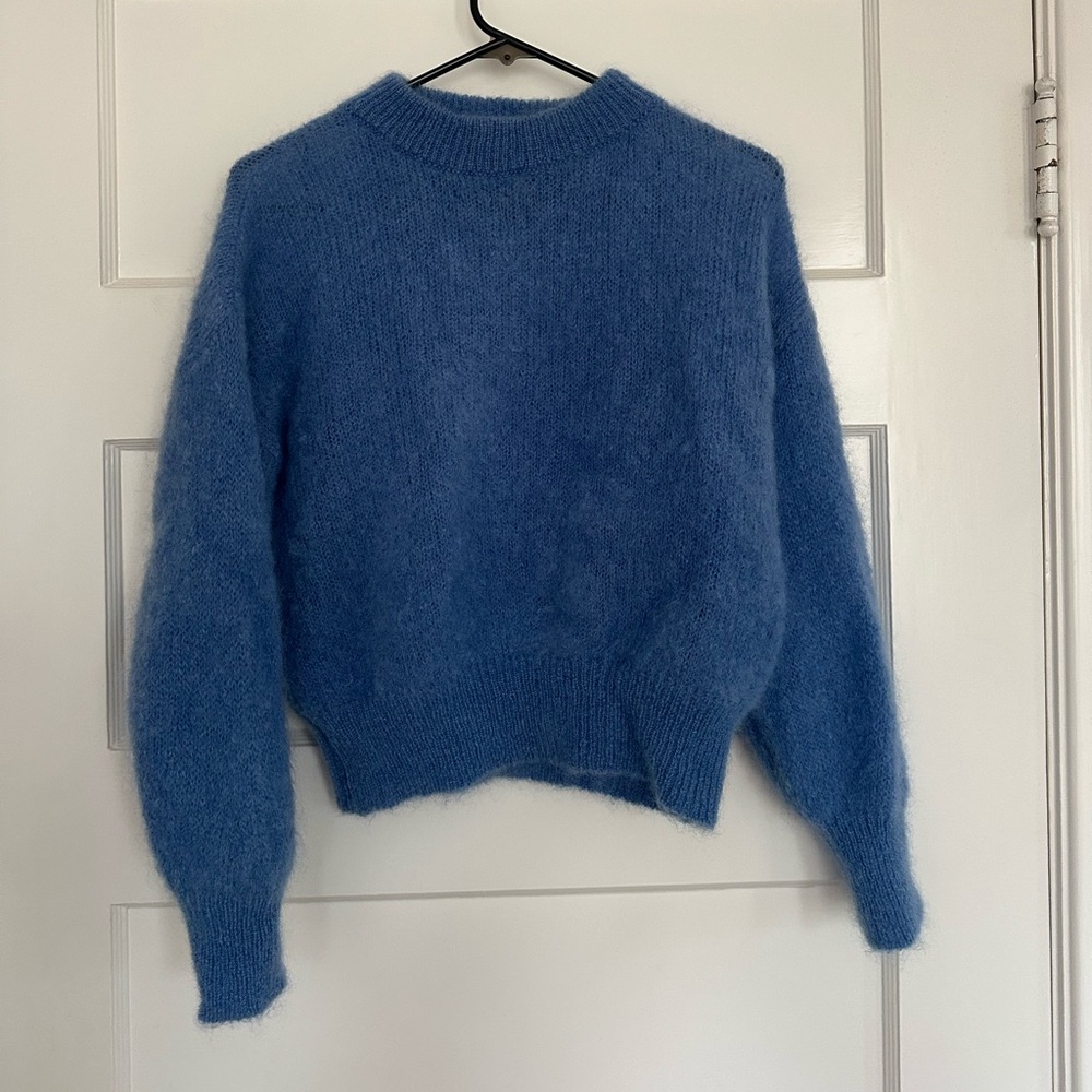 Blue Mohair Sweater - Picture 3 of 4